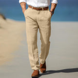Frank | Pantaloni premium de in cu buclă pentru curea Frank